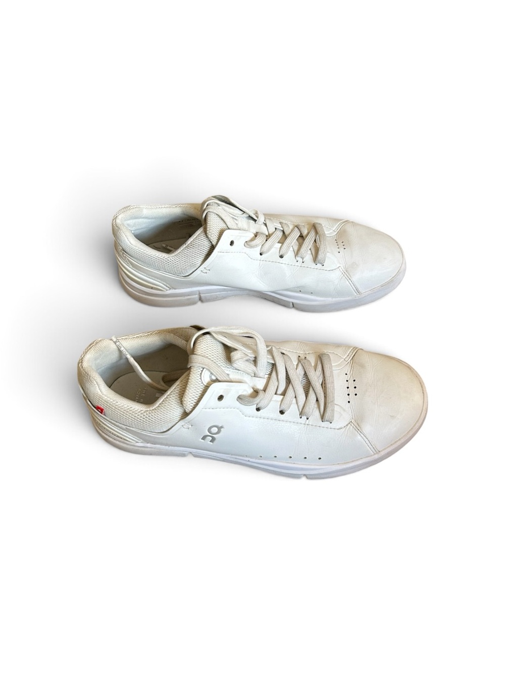 On Running White Men's Low-Top Sneakers with Subtle Gray Accents